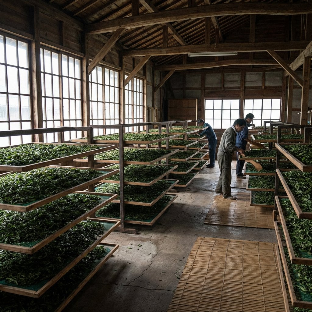 Tea Drying - Traditional drying process