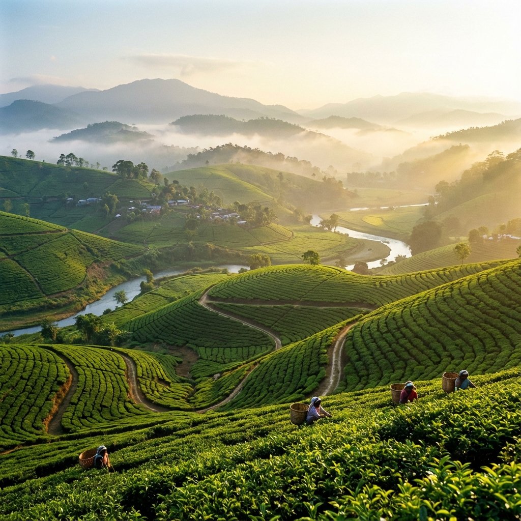 Tea Garden Landscape